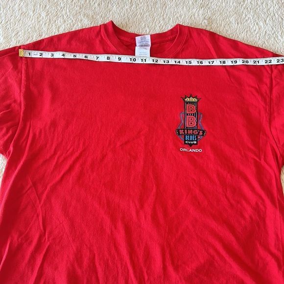 BB King blues club Orlando Florida short sleeve shirt red size XL - Picture 8 of 16